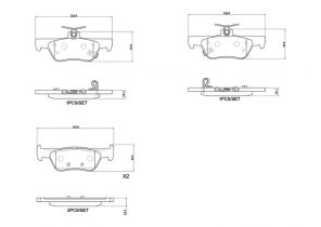 Brembo P 28 110 - Brzdové platničky -