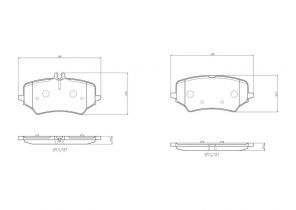 Brembo P 50 176 - Brzdové platničky -