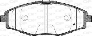 Open Parts BPA0696.00 - Brzdové platničky -