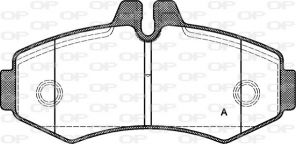 Open Parts BPA0701.00 - Brzdové platničky -