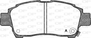 Open Parts BPA0712.02 - Brzdové platničky -