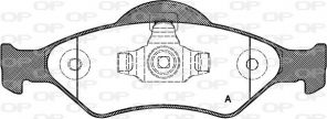 Open Parts BPA0765.00 - Brzdové platničky -
