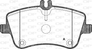 Open Parts BPA0768.00 - Brzdové platničky -