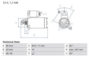 Bosch 0 986 026 520 - Štartér