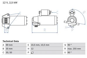 Bosch 0 986 027 010 - Štartér