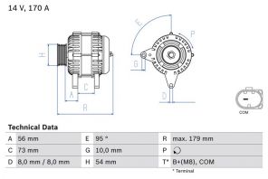 Bosch 0 986 083 470 - Alternátor