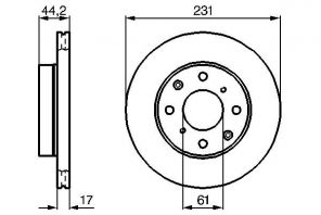 Bosch 0 986 478 203 - Brzdový kotúč -