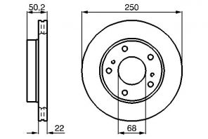 Bosch 0 986 478 685 - Brzdový kotúč -