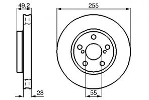 Bosch 0 986 478 858 - Brzdový kotúč -
