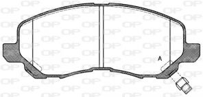 Open Parts BPA0804.12 - Brzdové platničky -