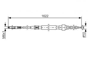 Bosch 1 987 477 167 - Brzdové lano -