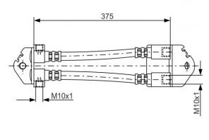 Bosch 1 987 481 072 - Brzdová hadica -