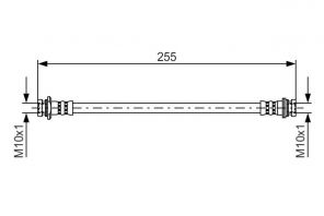 Bosch 1 987 481 402 - Brzdová hadica