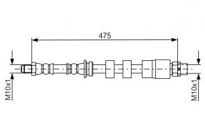 Bosch 1 987 481 678 - Brzdová hadica