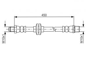 Bosch 1 987 481 683 - Brzdová hadica
