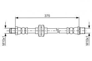 Bosch 1 987 481 695 - Brzdová hadica