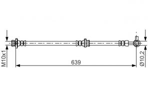 Bosch 1 987 481 697 - Brzdová hadica