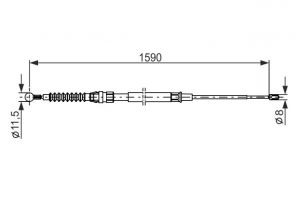 Bosch 1 987 482 265 - Brzdové lano -