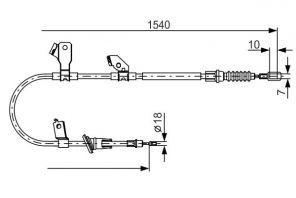 Bosch 1 987 482 271 - Brzdové lano -