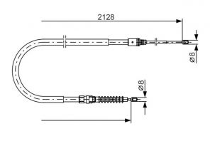 Bosch 1 987 482 324 - Brzdové lano -