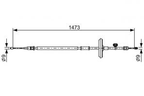 Bosch 1 987 482 505 - Brzdové lano -