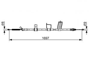 Bosch 1 987 482 628 - Brzdové lano -