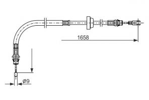 Bosch 1 987 482 879 - Brzdové lano -