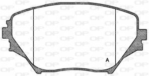 Open Parts BPA0813.00 - Brzdové platničky -
