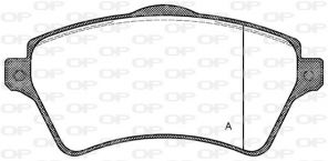 Open Parts BPA0822.00 - Brzdové platničky -