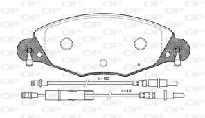 Open Parts BPA0827.04 - Brzdové platničky -