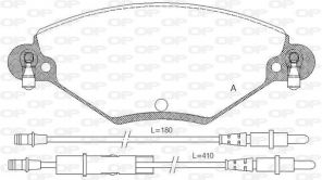 Open Parts BPA0828.04 - Brzdové platničky -