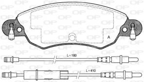 Open Parts BPA0829.04 - Brzdové platničky -