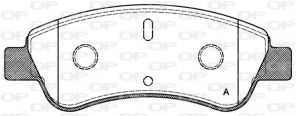 Open Parts BPA0840.10 - Brzdové platničky -