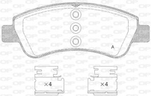 Open Parts BPA0840.20 - Brzdové platničky -