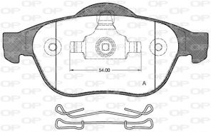 Open Parts BPA0843.00 - Brzdové platničky -