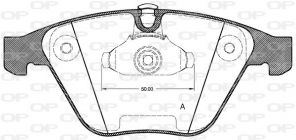 Open Parts BPA0857.00 - Brzdové platničky -
