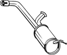 Bosal 135-099 - Stredný tlmič -