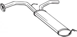 Bosal 135-133 - Zadný tlmič -