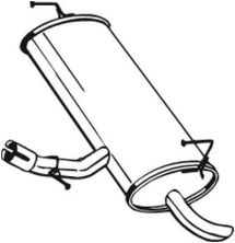 Bosal 145-285 - Zadný tlmič -