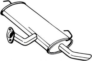 Bosal 145-335 - Zadný tlmič -