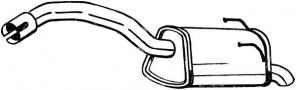 Bosal 148-203 - Zadný tlmič -
