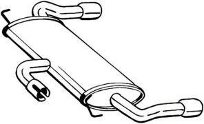 Bosal 154-507 - Zadný tlmič -