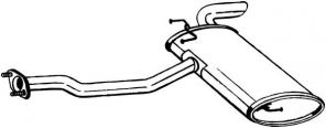 Bosal 169-073 - Zadný tlmič -