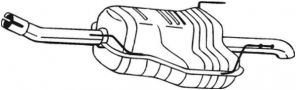 Bosal 185-129 - Zadný tlmič -