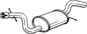 Bosal 233-719 - Stredný tlmič -
