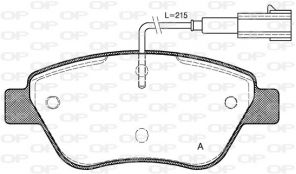 Open Parts BPA0858.01 - Brzdové platničky -