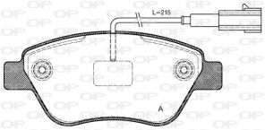 Open Parts BPA0858.11 - Brzdové platničky -