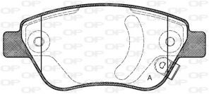 Open Parts BPA0858.31 - Brzdové platničky -