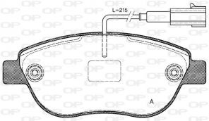 Open Parts BPA0859.11 - Brzdové platničky -