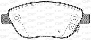Open Parts BPA0859.21 - Brzdové platničky -